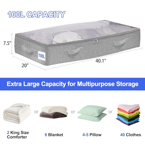 punemi 100L Under Bed Storage Containers の商品画像 1
