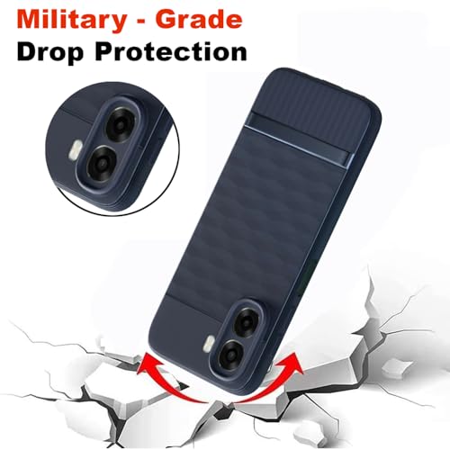 Image of Shockproof Case Compatible with Oppo A6x 5G / A6x 4G / K14x 5G | Full Camera Protection | TPU Flexible Back Cover for Oppo A6x 5G / A6x 4G / K14x 5G (Steel Blue)