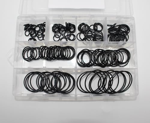 Image of Hydraulic O-Ring ORS /ORFS for Flat Face O-Ring Seal Hydraulic Fittings Hydraulic O-Ring Seal Kit 8 Common Sizes Buna-N 90 210 Piece Kit