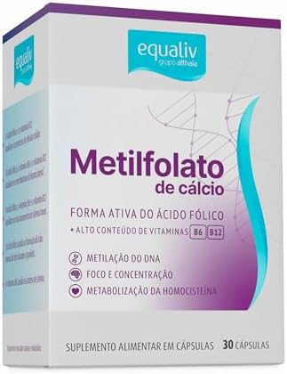 EQUALIV Metilfolato de Cálcio - Suplemento Alimentar - Vegano, Ze...