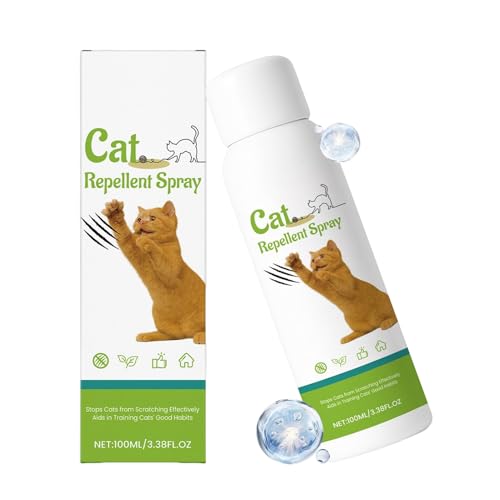 Spray Antiarañazos Para Gatos - Natural 100 ml Eficaz Anti-Masticación | Protección Alfombras Interiores Disuasión Mascotas,Para Corrección De Conducta En Interiores Y Exteriores Alfombra Sofá Puerta