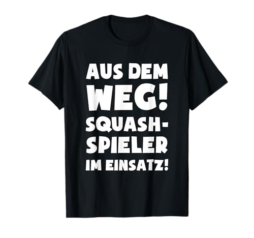Squashspieler im Einsatz! - Squashs Kleidung Squash T-Shirt Squashspieler im Einsatz! - Squashs Kleidung Squash T-Shirt