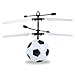 LilPals Mini RC Flying Magic Fun Illuminated Ball, RC Infrared Induction USB Helicopter Ball with Built-in Shinning LED Lighting for Kids, Teenagers, Soccer Ball White