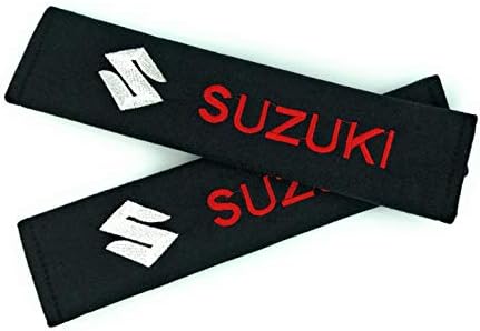 TLC Auto Accessories SUZ Seat Belt Pads. XL7 Kizashi Escudo SX4 Wagon R Cervo Cappuccino Fronte Ignis jimny grand vitara Ciaz Alivio Ertiga swift altox-90 s-cross gsx baleno celerio sx6