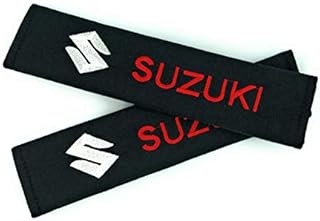 TLC Auto Accessories SUZ Seat Belt Pads. XL7 Kizashi Escudo SX4 Wagon R Cervo Cappuccino Fronte Ignis jimny grand vitara Ciaz Alivio Ertiga swift altox-90 s-cross gsx baleno celerio sx6