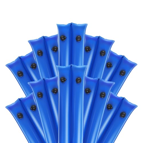 Pool Water Bags,10 Pack 8.5Ft Heavy Duty Double Chamber Water Tubes Pool Cover Weights for Inground Pool,0.4mm Durable Water Bags for Winter Pool Cover (Blue)