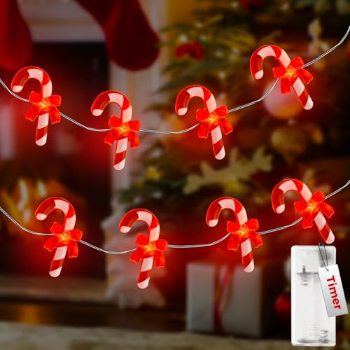 kolpop Weihnachten Lichterkette, 2m 20 Led Lichterketten Batterie mit...