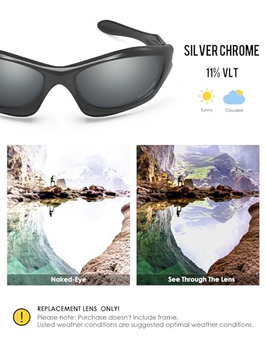 Image of BLAZERBUCK Anti-salt Polarized Replacement Lenses for Oakley Monster Dog Sunglass