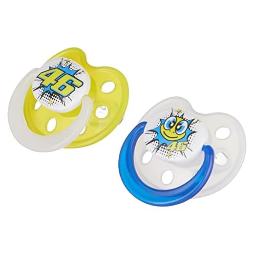 Valentino Rossi Vr46 Classic-Accessories, Ciucciotto Unisex Adulto, Multicolor, 6/18 mesi