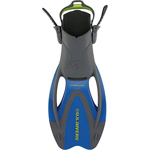 U.S. Divers Dorado Ii Pro Jr Máscara, Snorkel Sea Breeze, Aletas Proflex con Bolsa de Equipo, Amarillo/Azul, Mediano miniatura 4