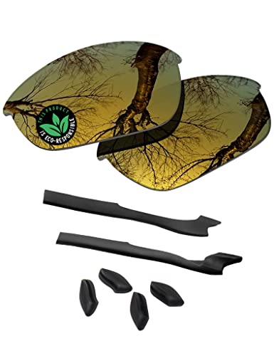 Image of Raydi Replacement Lenses & Rubber Kits for Oakley Half Jacket 2.0 OO9144 | Half Jacket 2.0 XL Rectangular Sunglasses