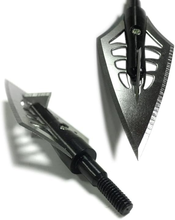 10pcs Archery Hunting Shooting Stainless Steel Arrowhead Broadhead Target Point Tips Bow Arrow Accessory