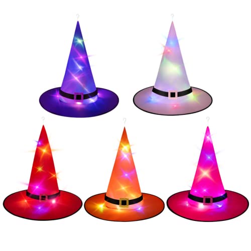 Yemetey Halloween Glow Witch Hat Cover