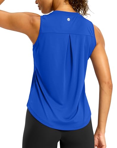 G Gradual Workout Tank Top for Women Sleeveless Athletic Yoga Tops(Blue,M) - image 1