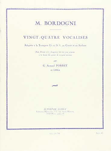 GIULIO MARCO BORDOGNI: 24 VOCALISES (TRUMPET SOLO)