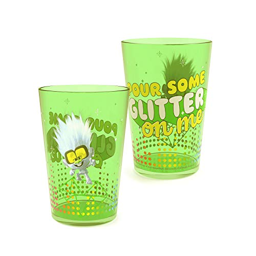 Image of Zak Designs 14.5oz DreamWorks Trolls World Tour Nesting Tumbler Set Includes Durable Plastic Cups, Fun Drinkware is Perfect for Kids, 4pk (14.5oz, Poppy & Friends)