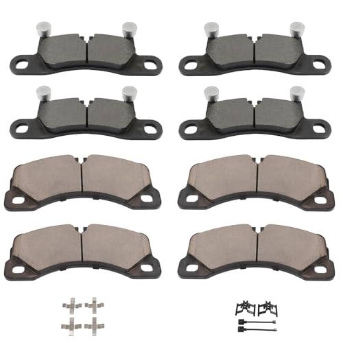 Image of SCITOO D1349 D1453 Front Ceramic Rear Metal Brake Pad Sets 2011-2016 For Porsche For Cayenne,2011-2017 For Volkswagen For Tiguan
