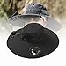 KiBcsLic Bucket Cap with Cooling Feature and Solar Fan for Fishing, Black