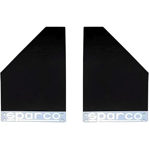 Adroitz Black Racing Style Mudflaps Set of 2