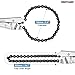 MAXPOWER 9-Inch Locking Chain Clamp with 19.7-Inch Chain, 2 Pack