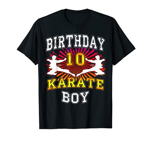 10th Birthday Boy - Karate regalo per bambini di 10 anni Maglietta