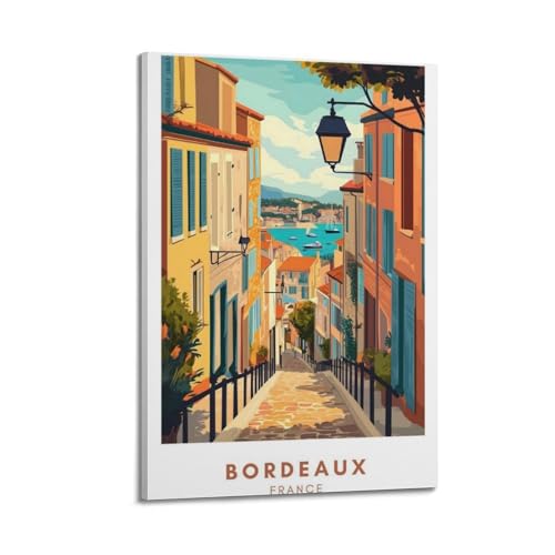 Affiche murale Bordeaux encadrée pour raviver les souvenirs de vacances en chambre