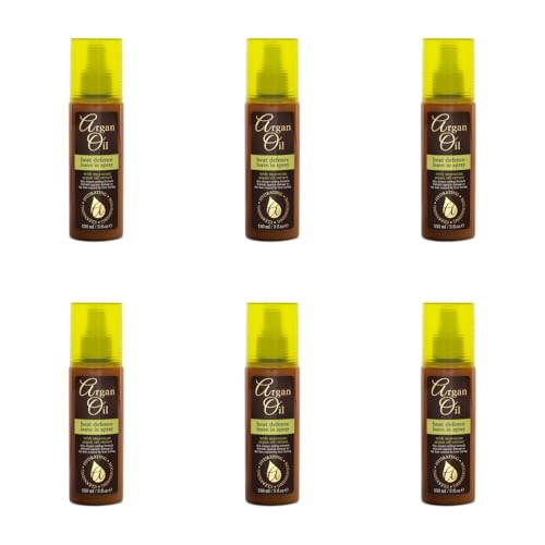 Argan Oil Heat Defence Leave-In Spray, 150ml, Pack of 6