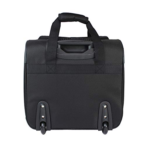 Dejuno Lightweight Underseat 15-Inch Carry-On Rolling Luggage, Black3