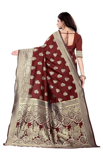 Image of C J Enterprise Women Banarasi Kanjivaram Style Saree