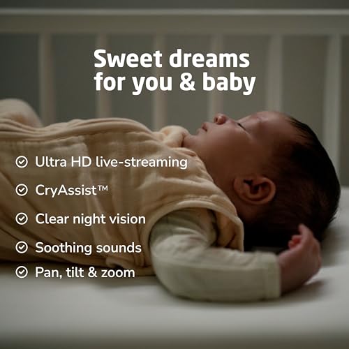 Maxi-Cosi See Pro 360 Baby Monitor with CryAssist™ AI Cry Translation, 2K HD camera with PTZ, Secure Non Wi-Fi 5 inch parent unit, 10 hour battery, Soothing Lullabies, 2-way audio - image 2