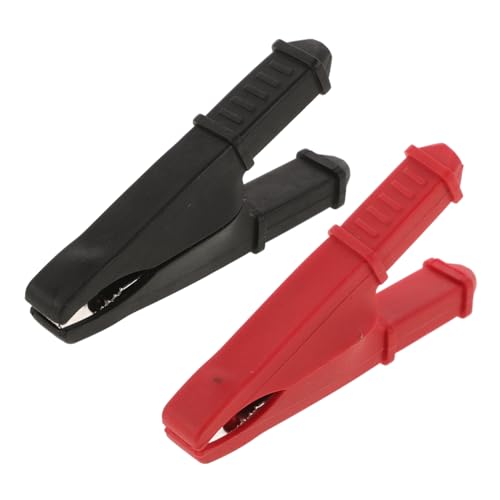 Operitacx 2 Piezas Abrazadera De Batería Automotor Clips Caimán Todo Circuito Acortar Alambrado Mini Hardware Clip De Alambre Terminal Pequeño Abrazaderas De Pinzas De Cocodrilo Cable Metal