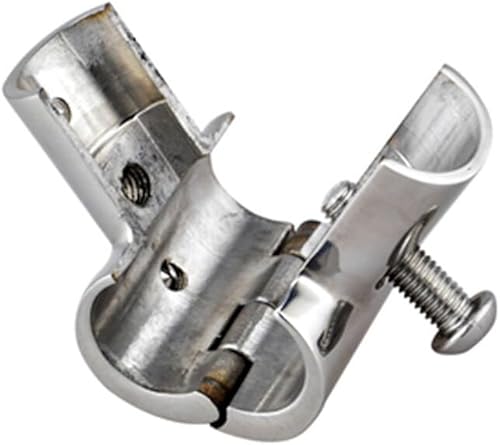 Vista 3 de SEADEAR Barco de 3 vías Montaje de riel Barco Barandilla Marina 316 Acero Inoxidable 90 Grados T/Tee Montaje Rail Conector Split 1.181 in Tubo