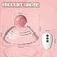 ZWFUN Brustmassagegerät Nippelstimulator Frau Sex Toys mit 10 Modi Fernbedienung 1 Paar Elektrisches Nippel Stimulator Brust Massager Vibrator Brustwarzen Brustvergrößerung Sexspielzeug für Frauen