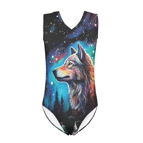 One Piece Swimsuit Girls Kids Bathing Suit V Neck Wide Shoulder Strap Toddler Beach Swimwear for 3-14 Years