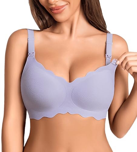 Image of Avidlove Nursing Bras for Breastfeeding Seamless Maternity Bra Wireless Pregnancy Bras Comfort Sleep Bralette with Support