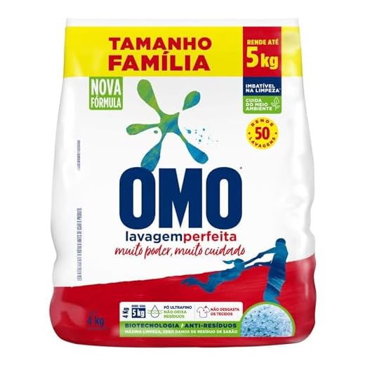 OMO Sabão Em Pó Lavagem Perfeita Pacote Família - 4 Kg