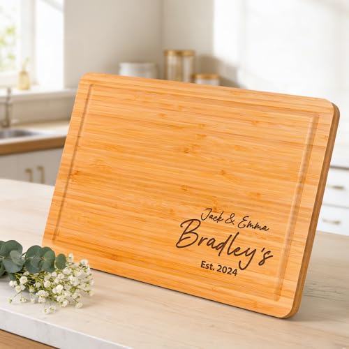 Tabla de cortar rectangular de madera personalizada miniatura 2