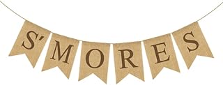 Smores Burlap Banner, S'mores Bar Garland, Smores Bites Décor, Halloweens Trick Smores or Treats Banner, Camping Birthday Party Decorations,Happy Camper Smores Sign and Flag,Suitable for Graduation Party, Camping Smores Baby Shower Party,Wedding Bridal Shower Party, Bonfire Backyard Party,Slumber Party,Valentine's Party,Bachelorette Party,Adoption Announcement Party,Campfire Fall Party, Lumberjack Birthday and Baby Shower Party, Puppy Party,Farewell Summer Party,Call of Duty Military Party,Nutcr