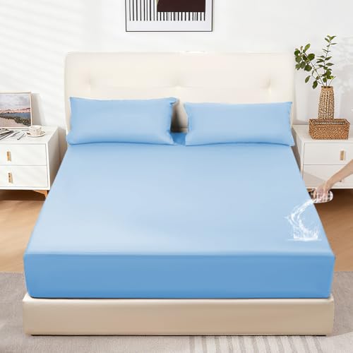 DUJUIKE Drap-Housse ImperméAble, Protège-Matelas, pour Chats, Chiens, Enfants, Convient aux...