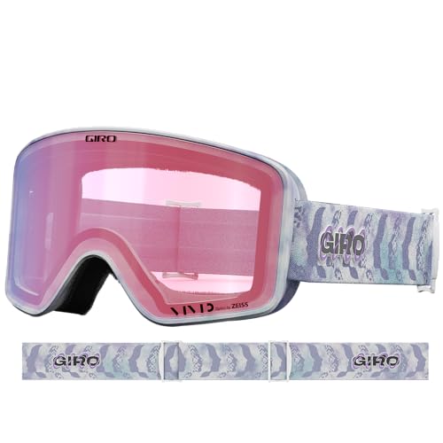 Image of Giro Method Ski Goggles - Snowboard Goggles for Men, Women & Youth - Purple Flash Back Strap w /VIVID Haze /VIVID Infrared Lenses