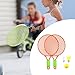FytStycale 2 Pieces Tennis Rackets Kids Badminton Shuttlecocks Racquet Lightweight Toys Suitable for Beginner Parent Child Interaction Outdoor I, Orange