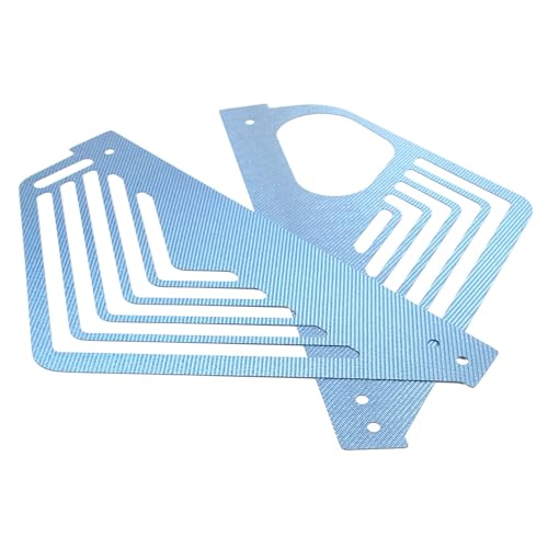 Image of TOYCIDFG Engine Bay Panel Cover Compatible with C8 Corvette 2020-2025 Aluminium Interior Body Part Accessories Left Right Splash Shield Oxidation Case Guard (Carbon Fiber - Blue)