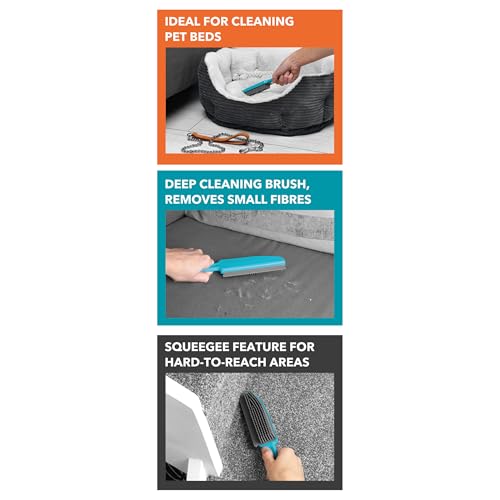 Beldray Tierhaarentferner für Teppich & Auto, Tierhaarbürste mit Gummiborsten für Möbel & Autositze, Pet Hair Remover für Waschmaschine geeignet, mit Aufbewahrungshaken