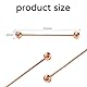 BDEPSTR 1 pcs Krawatte Kragen Pin, Krawattennadel, Männer Vergoldet Ton Stahl Kragen Krawattennadel Hemdkragen Stud Barbell Bar Clip Verschluss Brosche, Klassischer Metall Krawattenklammern