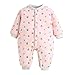 Produktbild WFRAU Babyschlafsack für Neugeborene - Ganzjahresschlafsack für Babys - praktischer Schlafsack mit Füßen - Baby Schlafstrampler ohne Ärmel - Geschenkidee für frischgebackene Eltern - Pyjama