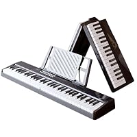 Amazon.co.jp: [Caividom]電子ピアノ 電子キーボード 折りたたみ式 61