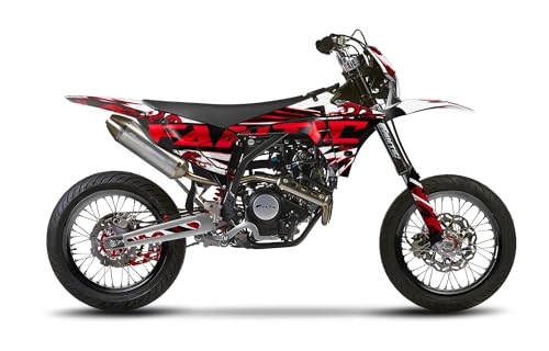 Arider Decoración (pegatinas) para Fantic XMF 50/125 (2023) | Mamba Edition (Rojo)