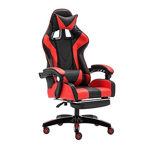 Gaming Stuhl, Schreibtischstuhl Mit Armlehne Gamer Stuhl Drehstuhl Höhenverstellbarer Gaming Sessel PC Stuhl Ergonomisches Chefsessel,D