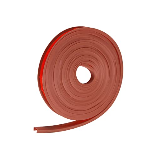 Image of uxcell U Shape Furniture Edge Banding, 4M Self Adhesive Flexible Edging Trim, 4x12mm TPE Edge Guards for Cabinets Furniture Repair Restoration, Brown