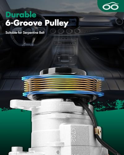 Image of SCITOO AC Compressor for Jeep for Grand Cherokee 3.7L 4.7L 2005 2006 2007 | Fast Cooling, Ultra Low Noise (≤72 dB)Air Conditioner Compressor with Clutch, Easy Installation, 255465 TEM255465 2011271AM